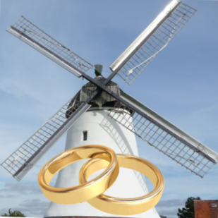 Hochzeitsfotos an der Mühle